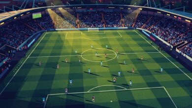 فريق سيدات مانشستر سيتي في مباراة ضمن منافسات الدوري الإنجليزي الممتاز للسيدات